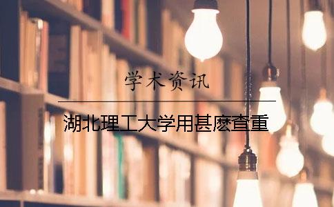 湖北理工大学用甚麽查重