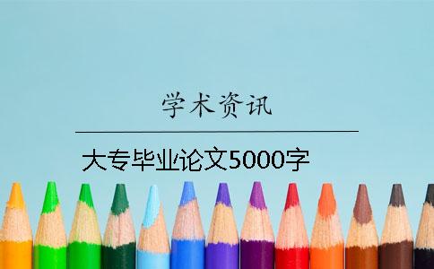 大专毕业论文5000字