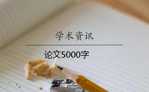 论文5000字